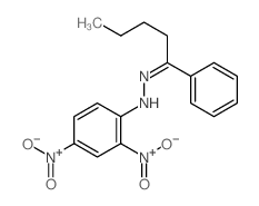 1-Pentanone,1-phenyl-, 2-(2,4-dinitrophenyl)hydrazone Structure