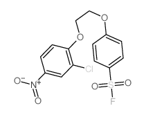 Benzenesulfonylfluoride, 4-[2-(2-chloro-4-nitrophenoxy)ethoxy]-结构式