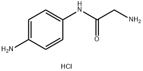 2-氨基-N-(4-氨基苯基)乙酰胺二盐酸盐结构式