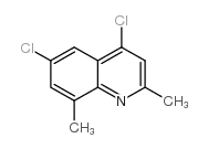 4,6-dichloro-2,8-dimethylquinoline Structure
