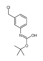 N-[3-(氯甲基)苯基]氨基甲酸叔丁酯结构式