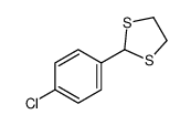 4-Chlorobenzaldehyde ethane-1,2-diyl dithioacetal Structure