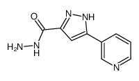 5-(吡啶-3-基)-1H-吡唑-3-甲酰肼结构式