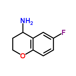 6-氟苯并二氢吡喃-4-胺结构式