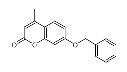 4-methyl-7-phenylmethoxychromen-2-one结构式