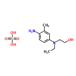 4-(N-乙基-N-羟乙基)-2-甲基苯二胺硫酸盐结构式
