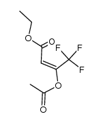 3-acetoxy-4,4,4-trifluoro-but-2-enoic acid ethyl ester结构式
