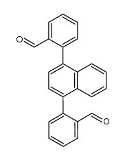 2,2'-(naphthalene-1,4-diyl)dibenzaldehyde结构式