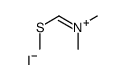 N,N-二甲基-N-(甲基磺酰亚甲基)碘化铵结构式