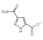 5-硝基-1H-吡唑-3-羧酰胺结构式