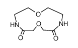 5,9-dioxo-1,7-dioxa-4,10-diaza-cyclododecane结构式