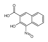 3-hydroxy-4-nitrosonaphthalene-2-carboxylic acid Structure