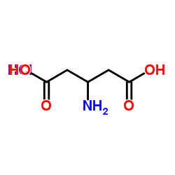 3-Aminopentanedioic acid hydrochloride (1:1) Structure