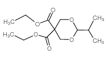 2-异丙基-1,3-二噁烷-5,5-二羧酸二乙酯结构式