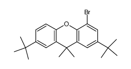 4-bromo-2,7-di-tert-butyl-9,9-dimethyl-9H-xanthene结构式