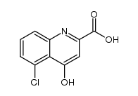 5-chloro-4-hydroxy-quinoline-2-carboxylic acid结构式