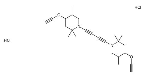 4-ethynoxy-1-[4-(4-ethynoxy-2,2,5-trimethylpiperidin-1-yl)buta-1,3-diynyl]-2,2,5-trimethylpiperidine,dihydrochloride结构式