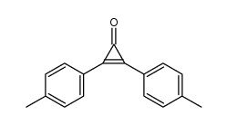 2,3-bis(4-methylphenyl)-2-cyclopropen-1-one结构式