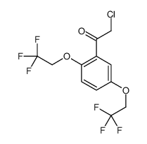 1-[2,5-bis(2,2,2-trifluoroethoxy)phenyl]-2-chloroethanone结构式