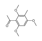 2',4',6'-trimethoxy-3'-methylacetophenone结构式