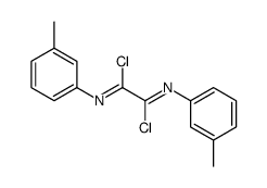 N,N'-bis(3-methylphenyl)ethanediimidoyl dichloride Structure