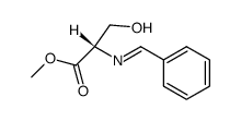 N-benzylidene-L-serine methyl ester Structure