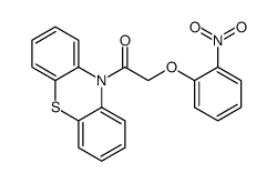 2-(2-nitrophenoxy)-1-phenothiazin-10-ylethanone结构式