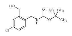 [4-氯-2-(羟基甲基)苄基]氨基甲酸叔丁酯结构式