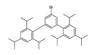 2-[3-bromo-5-[2,4,6-tri(propan-2-yl)phenyl]phenyl]-1,3,5-tri(propan-2-yl)benzene结构式