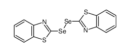 di(1,3-benzothiazole-2-yl) diselenide结构式