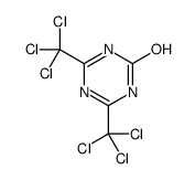 2,6-bis(trichloromethyl)-1H-1,3,5-triazin-4-one Structure