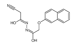 2-cyano-N'-(2-naphthalen-2-yloxyacetyl)acetohydrazide Structure