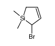 2-bromo-1,1-dimethyl-2,5-dihydrosilole结构式