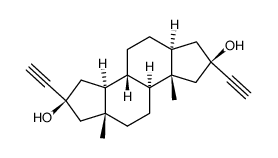 dihydroxy-2β, 16β diethynyl-2α, 16α A-nor(5α)androstane Structure