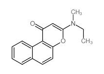 1H-Naphtho[2,1-b]pyran-1-one,3-(ethylmethylamino)-结构式
