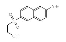 6-beta-羟乙基砜基-2-萘胺结构式