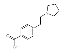 1-[4-(2-pyrrolidin-1-ylethyl)phenyl]ethanone Structure