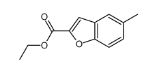 2-Benzofurancarboxylic acid, 5-Methyl-, ethyl ester Structure