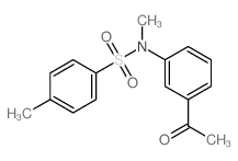 N-(3-acetylphenyl)-N,4-dimethyl-benzenesulfonamide结构式