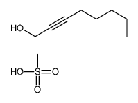 methanesulfonic acid,oct-2-yn-1-ol结构式