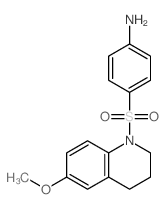 4-[(6-methoxy-3,4-dihydro-2H-quinolin-1-yl)sulfonyl]aniline结构式