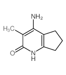 4-Amino-6,7-dihydro-3-methyl-5H-1-pyrindin-2-ol结构式
