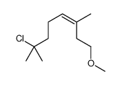 7-chloro-1-methoxy-3,7-dimethyloct-3-ene Structure