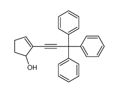2-(3,3,3-triphenylprop-1-ynyl)cyclopent-2-en-1-ol结构式