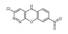 3-chloro-8-nitro-5H-benzo[b]pyridazino[4,3-e][1,4]oxazine结构式