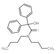 Benzeneethanethioamide,N,N-dibutyl-a-hydroxy-a-phenyl- Structure