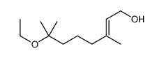 7-ethoxy-3,7-dimethyloct-2-en-1-ol Structure