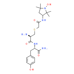 S-(((3-(2,2,5,5-tetramethylpyrrolidine-1-oxy)amino)carbonyl)methyl)-L-cysteinyl-L-tyrosine amide Structure