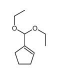 1-(diethoxymethyl)cyclopentene结构式