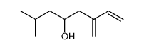 (+/-)-2-methyl-6-methyleneoct-7-en-4-ol Structure